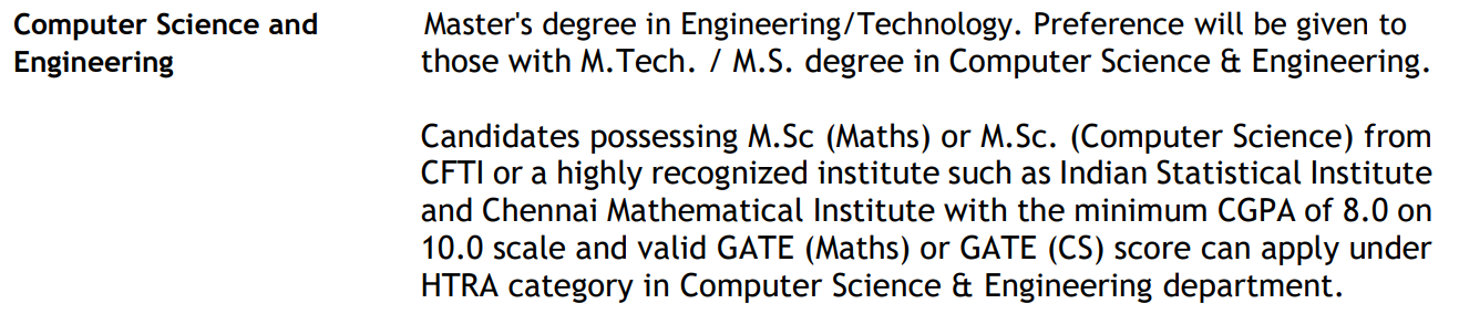 Eligibility Criteria For Admission To Ph.D In Computer Science